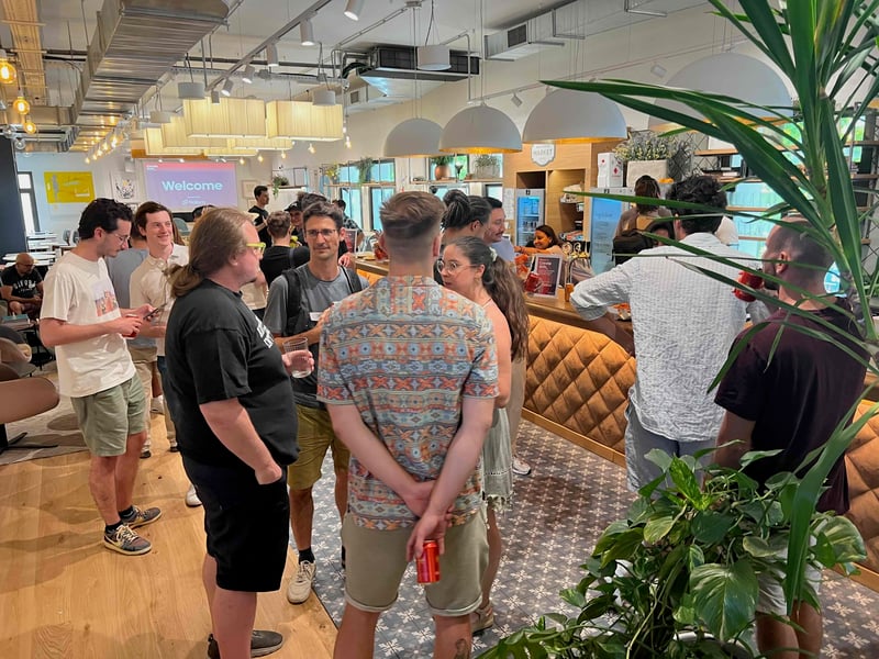 Community members networking